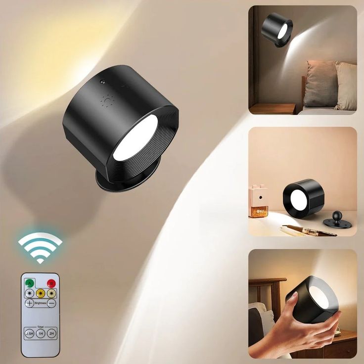 Lampe de mur LED sans fil rechargeable à gradation moderne (prix détail)
