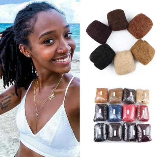Mèches Afro naturelles kinky vrac tressage twist ou extensions Dreadlocks (prix détail)