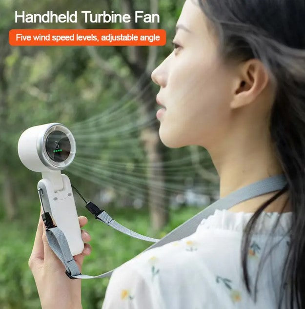 Ventilateur turbo portatif de voyage pliable grande vitesse 180 ° (prix détail)