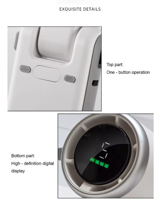 Ventilateur turbo portatif de voyage pliable grande vitesse 180 ° (prix détail)