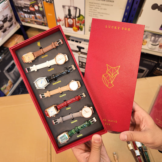 Coffret de Montre pour Femme avec Jours de la Semaine (prix détail)