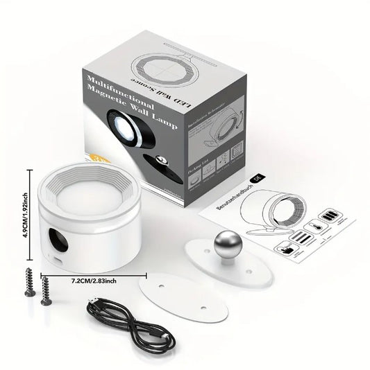 Lampe de mur LED sans fil rechargeable à gradation moderne