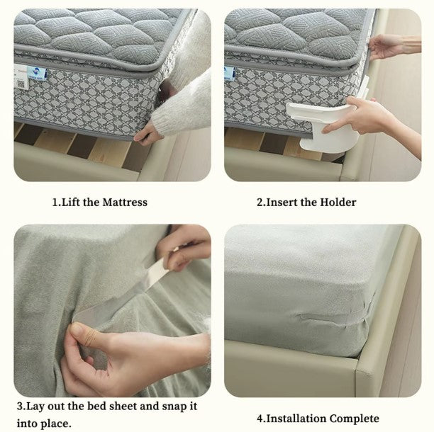 Pinces robustes antidérapantes draps d'angle de lit 1 ensemble de 4 pièces (prix de gros)