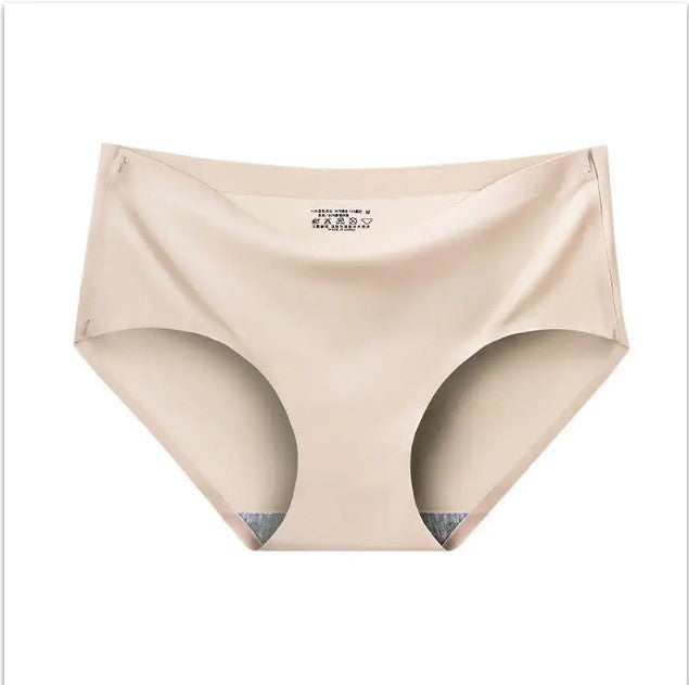 Caleçon sans trace taille basse femmes glace soie sans couture forme de V (prix de gros)