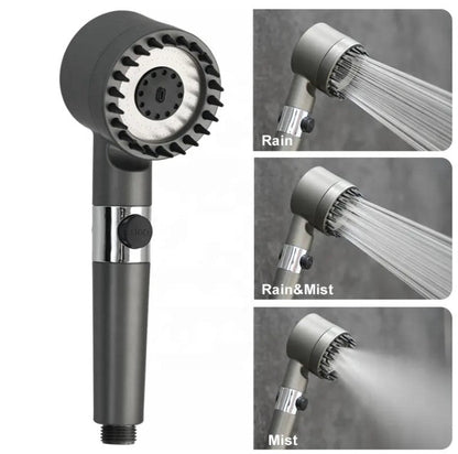 Pomme de douche filtrée haute pression à 3 jets avec filtres adoucisseurs (prix détail)