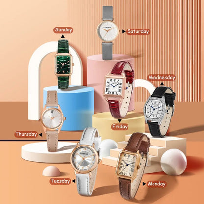 Coffret de Montre pour Femme avec Jours de la Semaine (prix détail)