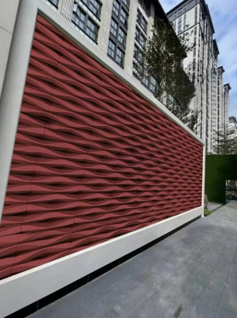Panneau en forme d'onde en polyuréthane d'intérieur et d'extérieur (prix détail)