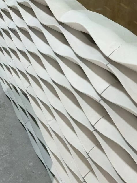Panneau en forme d'onde en polyuréthane d'intérieur et d'extérieur (prix détail)