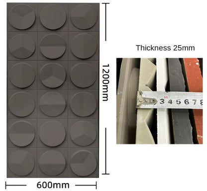 Panneau en forme d'horloge mince en polyuréthane d'intérieur et d'extérieur (prix détail)