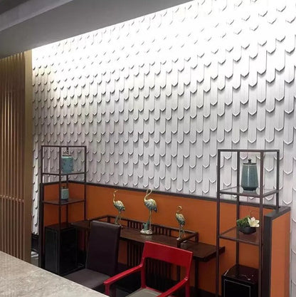 Panneau forme de plumes en polyuréthane d'intérieur et d'extérieur (prix détail)