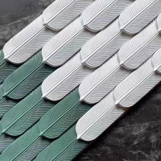 Panneau forme de plumes en polyuréthane d'intérieur et d'extérieur