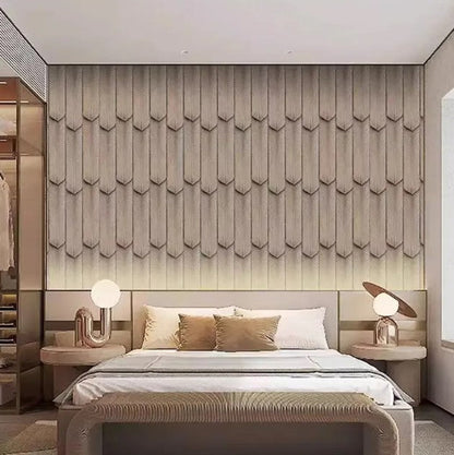 Panneau forme de plumes en polyuréthane d'intérieur et d'extérieur (prix détail)