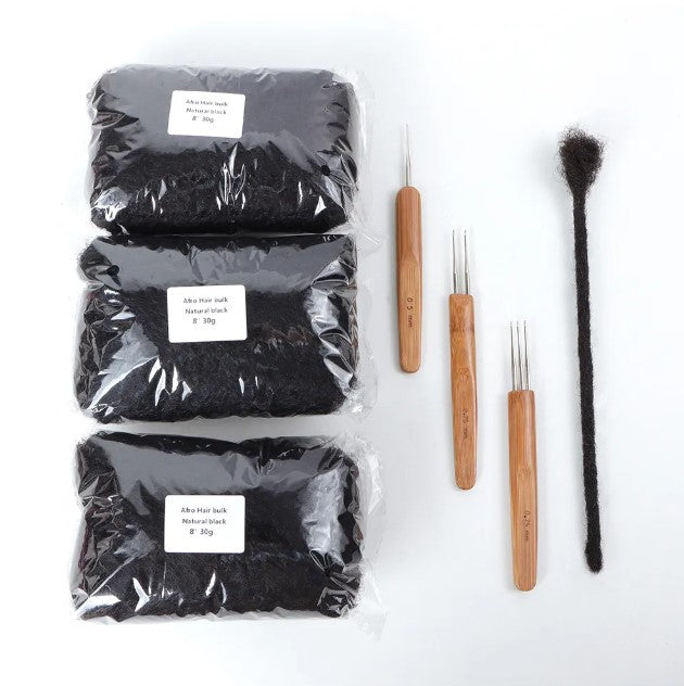 Mèches Afro naturelles kinky vrac tressage twist ou extensions Dreadlocks (prix détail)
