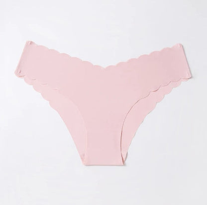Caleçon sans trace taille basse femmes glace soie sans couture forme de V (prix de gros)