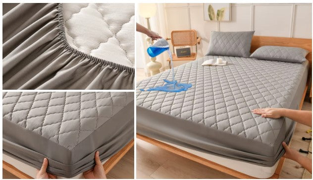Couvre-lit protège-matelas draps uni imperméable pour ménage (prix gros)