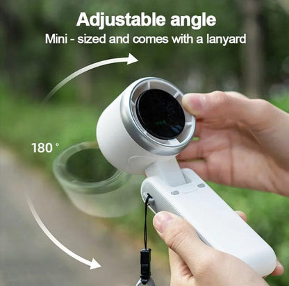 Ventilateur turbo portatif de voyage pliable grande vitesse 180 ° (prix détail)