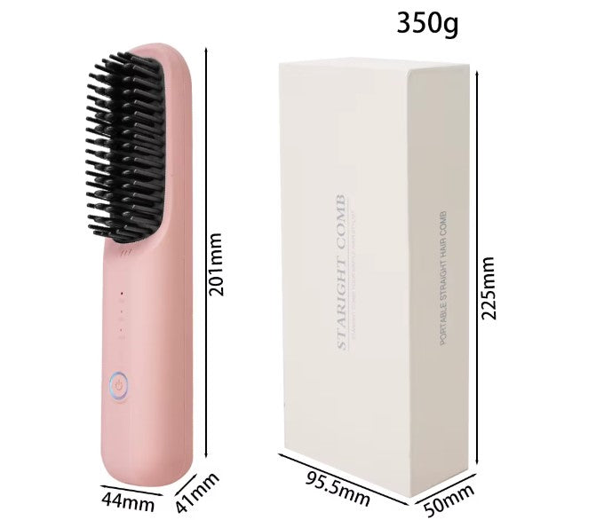 Lisseur brosse peigne de cheveux portable chaud fer plat sans fil (prix détail)